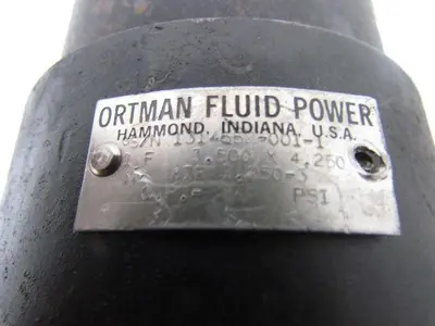 Ortman 3.500X4.250 Pneumatic Air Cylinder 3-1/2" Bore 4-1/4" Stroke Roundline