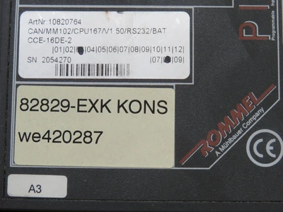 Used ROMMEL _UNKNOWN_ Programmable Logic Controllers | OCO Industrial #1669016