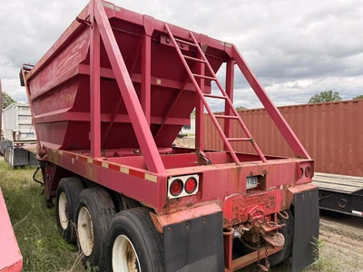 Used 2000 YALE 24 YARD V BOTTOM PULL TYPE TRI-AXLE GRAVEL TRAILER PUP Dump Trailers Michigan US | Miedema Asset Management Group #1424709