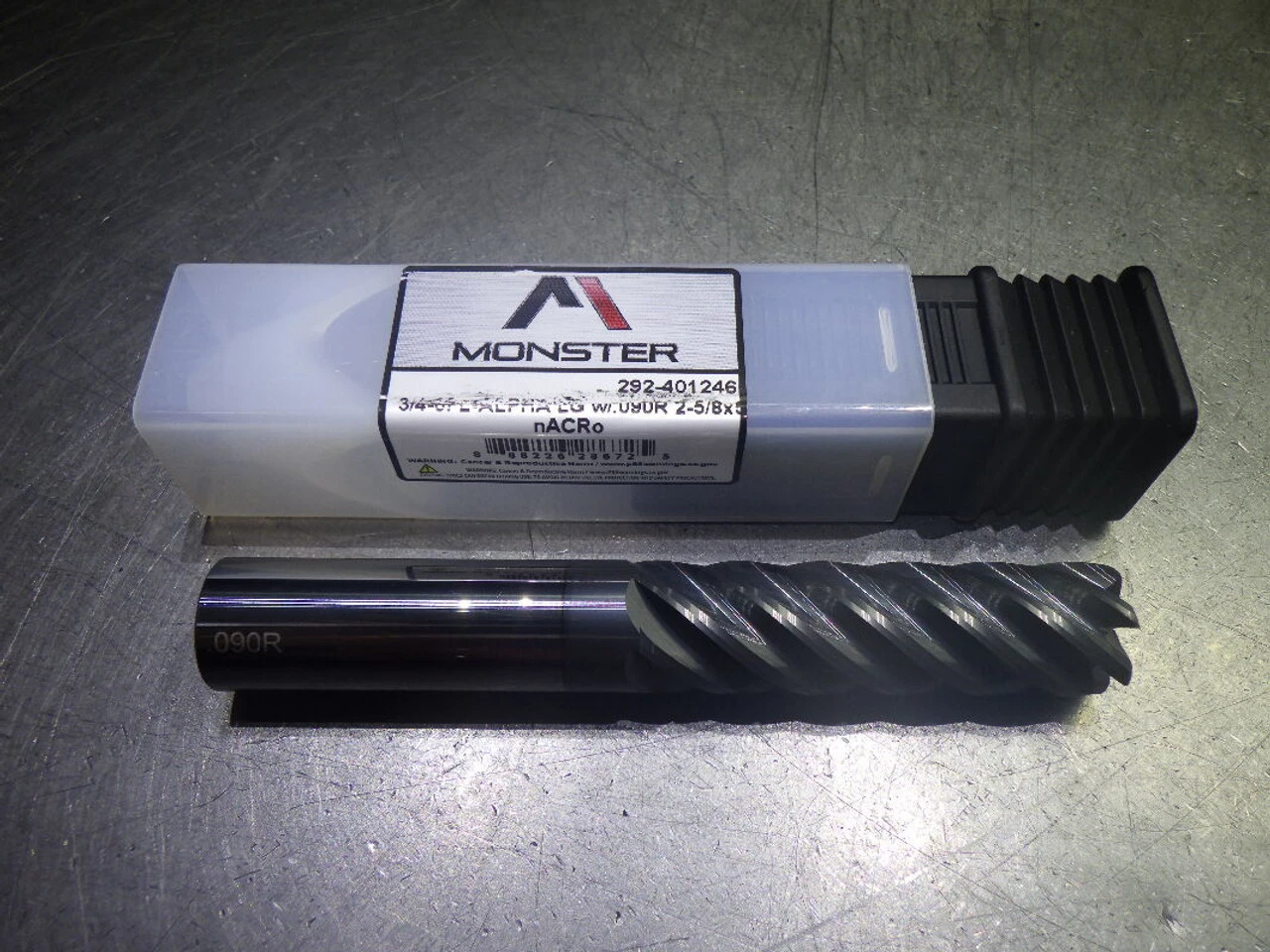 Monster 3/4" 6 Flute Carbide CR LG Endmill 3/4" Shank .09" R 292-401246 (LOC278A)