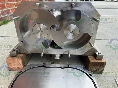 USED IDEX WRIGHT FLOW / VIKING S4S DURALOBE ROTARY LOBE PUMP  W/ 15 HP MOTOR