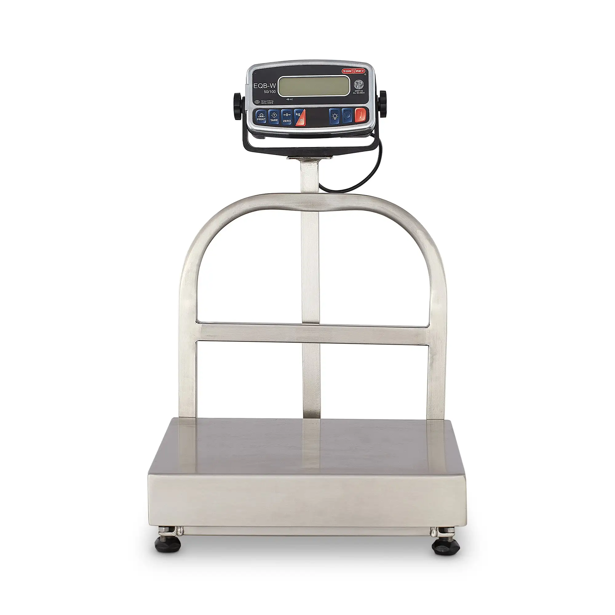 Tor-Rey EQB-50/100-W - 100 lbs. Waterproof digital receiving bench scale