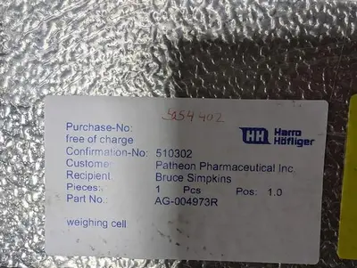 Harro Hofliger model Omnicontrol 6 capsule checkweigher