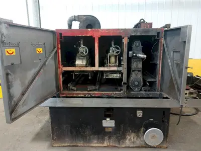 52" TIMESAVER MODEL #252-3CMW BELT GRINDER METAL FINISHER: STOCK 14849