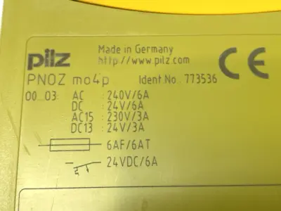 USED PILZ EXPANSION MODULE 4-DIGITAL OUTPUTS 6A 773536