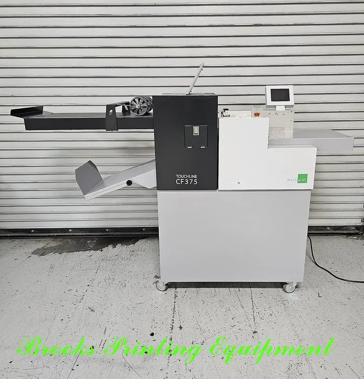 Used 2025 MULTIGRAF CF375 Paper Folders North Carolina US | BROOKS PRINTING EQUIPMENT #685239