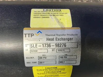 Used 2015 THERMAL TRANSFER PRODUCTS SLE173698276 Chemical & Process Equipment Ohio US | HGR 24 #1404378