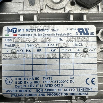 New | in-Stock MT Motori TN71A/4 Misc Industrial Equipment California US | Davliegogo LLC #1714422