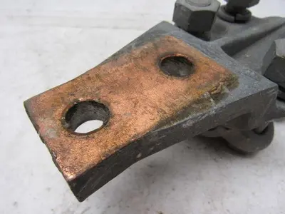 A B W 1-1/4" IPS Straight Bolt Cable To Flat Aluminum Terminal Lug Tap