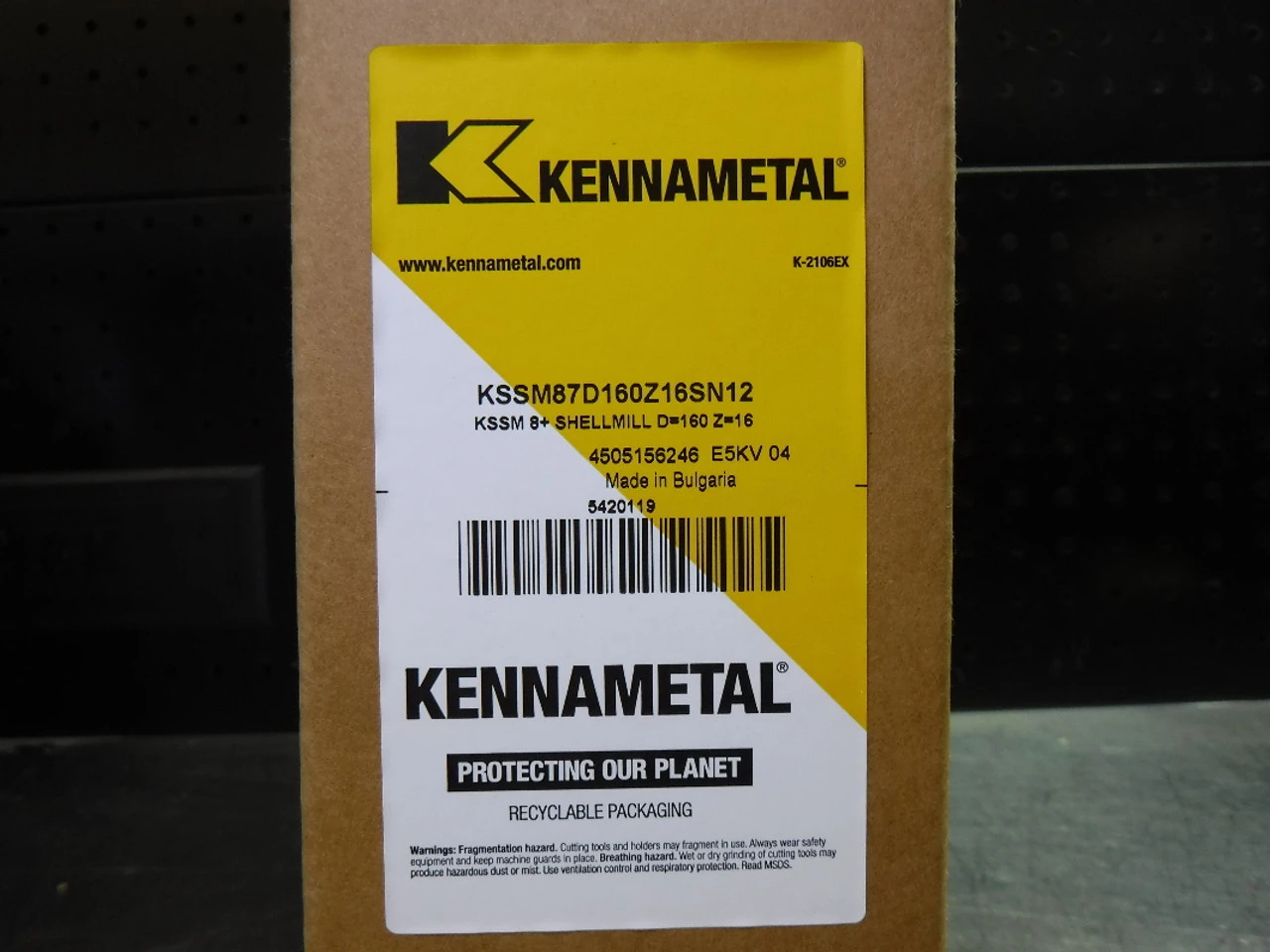 Kennametal 160mm Indexable Facemill 40mm Arbor KSSM87D160Z16SN12 (LOC966B)