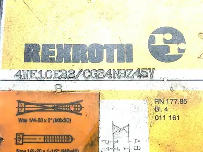 Used Rexroth 4WE10EB32/CG24N9Z45V Pump & Valve Parts Michigan US | Maverick Industrial Sales #1397687