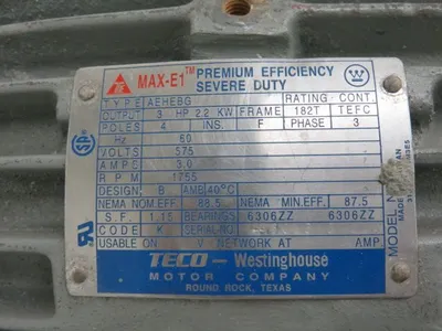 Durco pump model MK3 STD size 1K3x1.5-82/65RV , material CD4M with base and 575v Motor