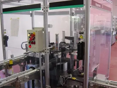 Hoppmann, filling & capping line, 8-station, conveyor control