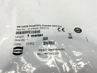 New | in-Stock HARTING 21348081380010 Cable & Wire Michigan US | Maverick Industrial Sales #1091685