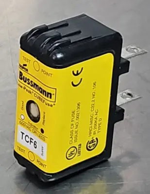 Bussmann TCF6 Low-Peak Cube Fuse 600Vac 300Vdc Loc4A35