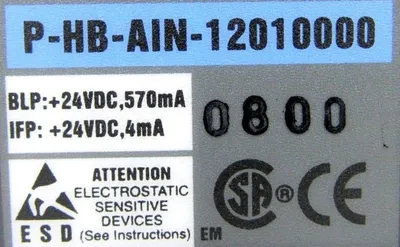 USED ABB P-HB-AIN-12010000 INPUT ANALOG MODULE PHBAIN12010000