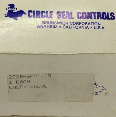 New | in-Stock CIRCLE SEAL CONTROLS 224B-6PP-.15 Pump & Valve Parts Ohio US | Surplus Asset Holdings #1233636