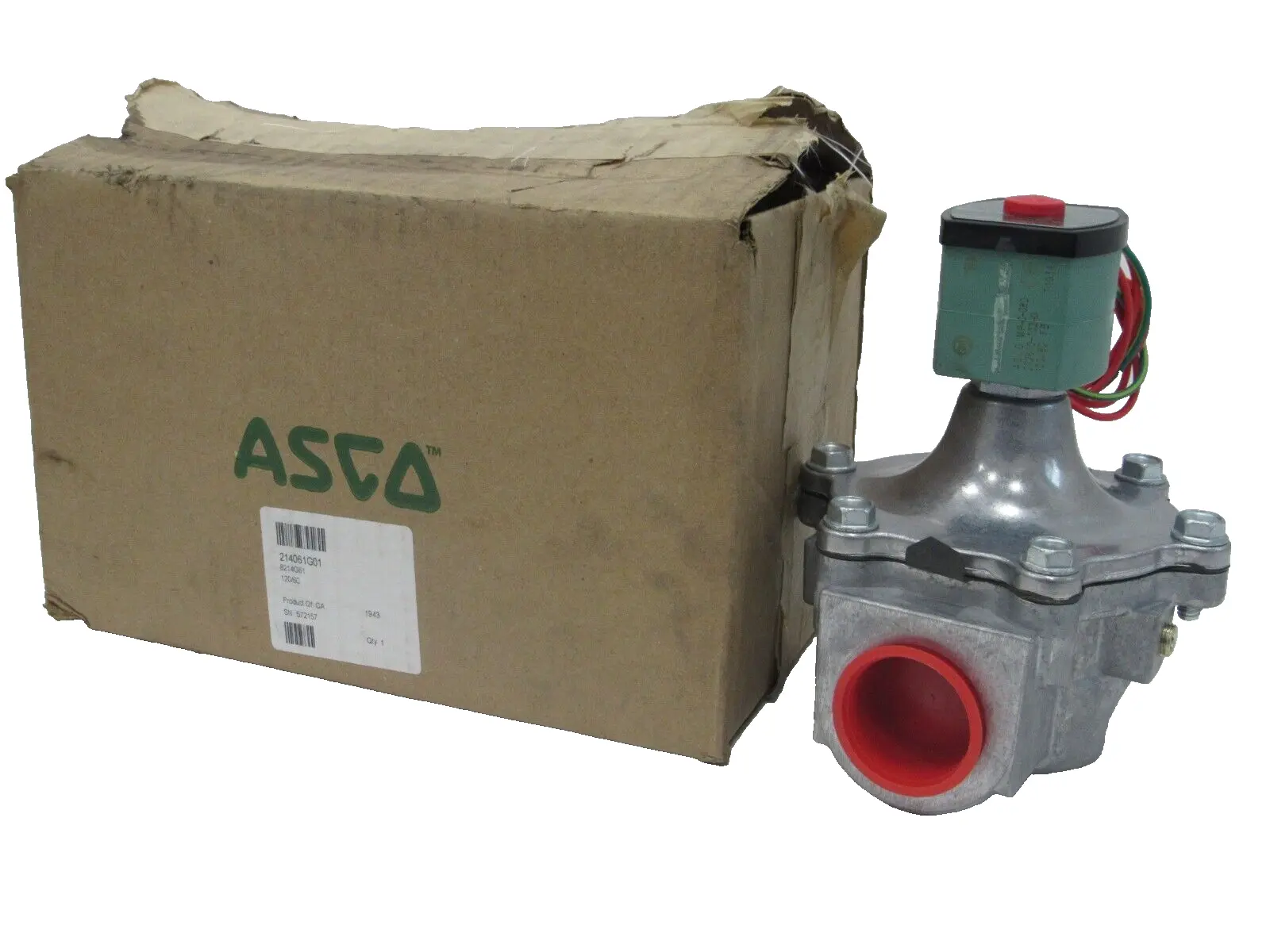 NEW ASCO 8214G61 SHUTOFF VALVE 120/60