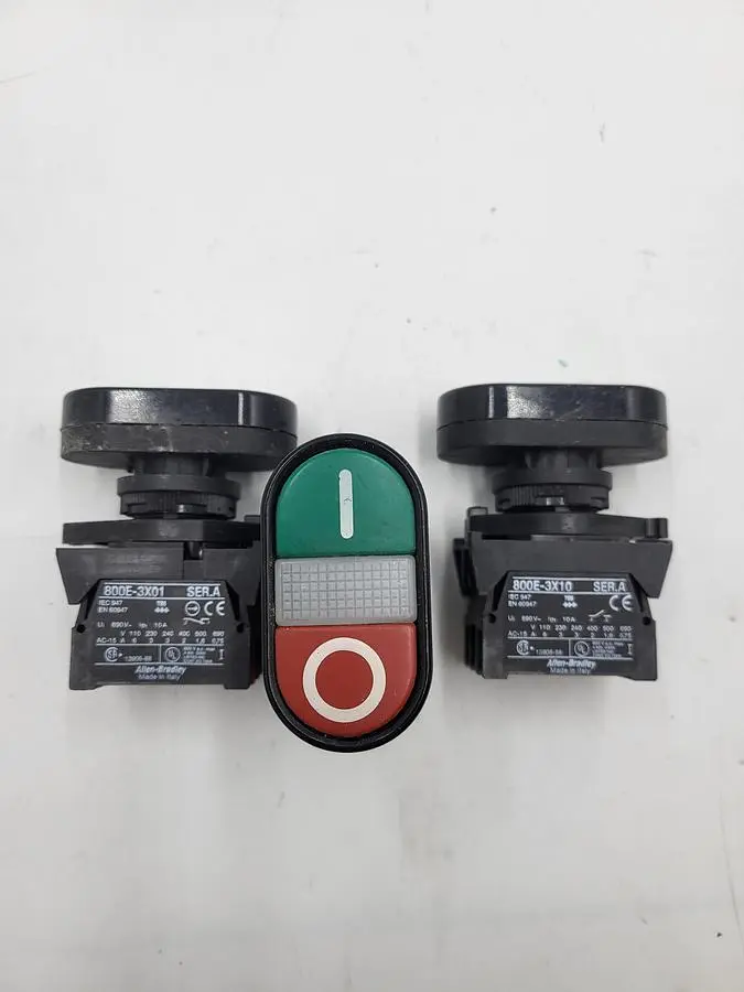Used ALLEN-BRADLEY ALLEN BRADLEY ON/OFF SWITCH 800E-3X10 | 800E-3X01 PLASTIC BLOCK Switch Parts | ND Industrial Surplus #1216831