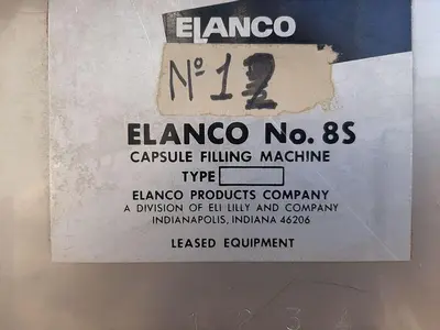Filler, Capsule, Semi-Auto, Elanco, Mdl 8S #S744304
