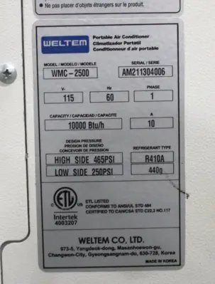 USED WELTEM WMC-2500