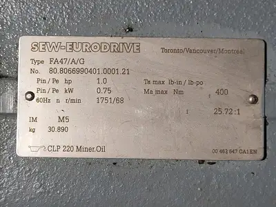 USED SEW-EURODRIVE FA47/A/G