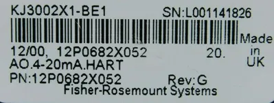 USED FISHER ROSEMOUNT DELTA V 12P0682X052 OUTPUT MODULE KJ3002X1-BE1 REV G