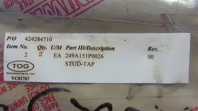 Pair of TOG 249A151P0026 Turbine Stud-Taps VC01767 New