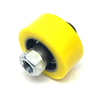 New | in-Stock None Abrasion-Resistant Threaded-Stud Idler Roller, 35A Yellow Duromet Construction Equipment Parts Michigan US | Maverick Industrial Sales #1396744