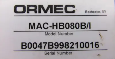USED ORMEC MAC-HB080B/I SERVO MOTOR MACHB080BI
