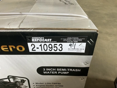 Used LANDHERO LDH-TWP80 3” SEMI-TRASH WATER PUMP Centrifugal Pumps Michigan US | Miedema Asset Management Group #1344961
