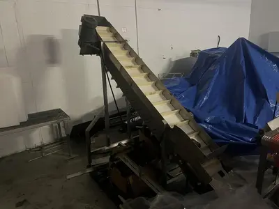 5.5ft High Cleated Incline Conveyor
