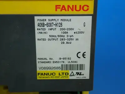 USED FANUC A06B6087H126