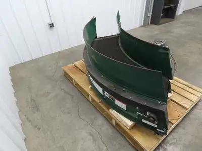 Portec 24"x 90° Spiral Lift Curve Conveyor 19" Belt 230/460V 3PH Drive 72"L