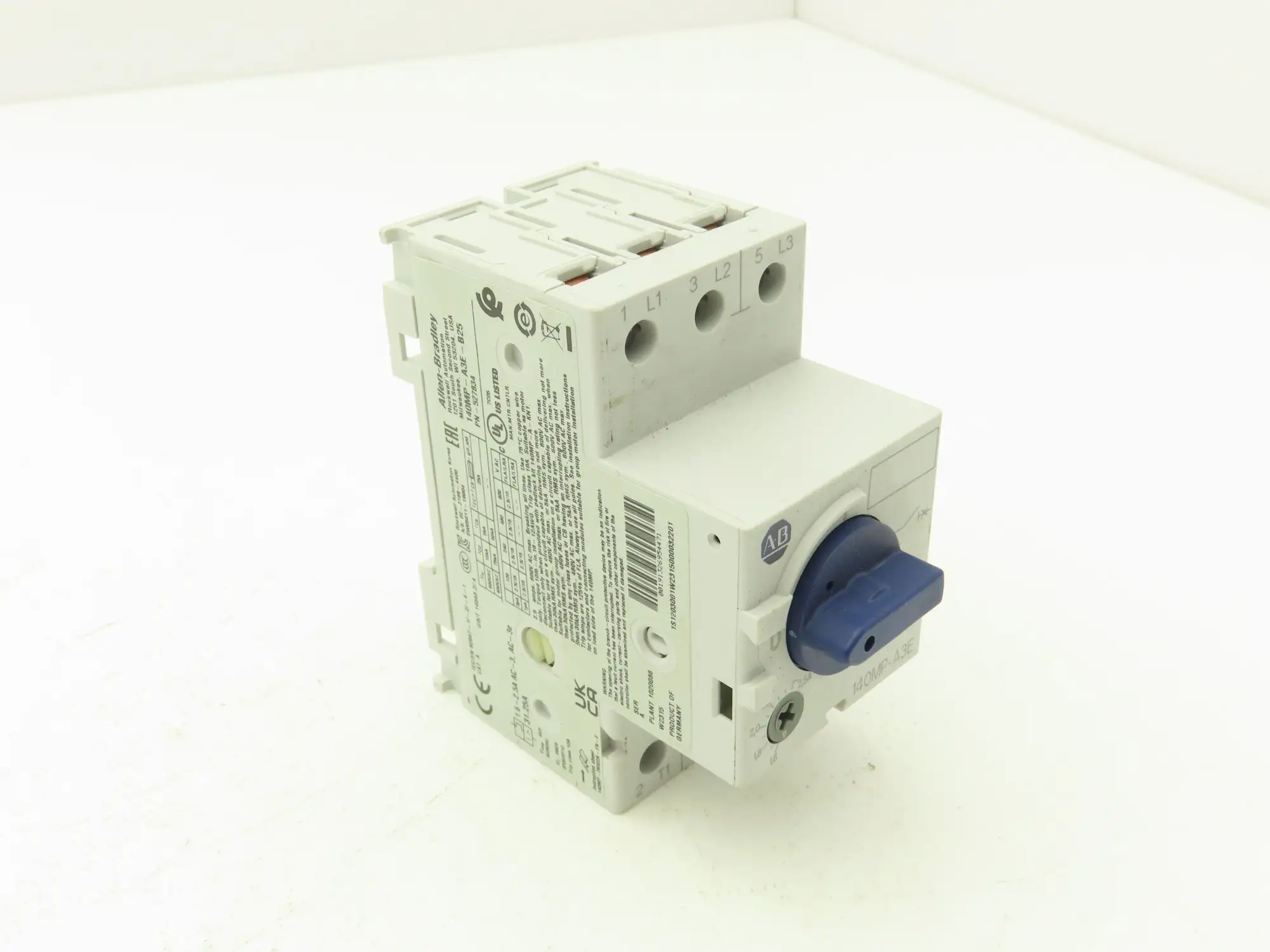 Allen Bradley 140MP-A3E-B25 Manual Motor Starter Circuit Breaker 1.6-2.5A Ser B