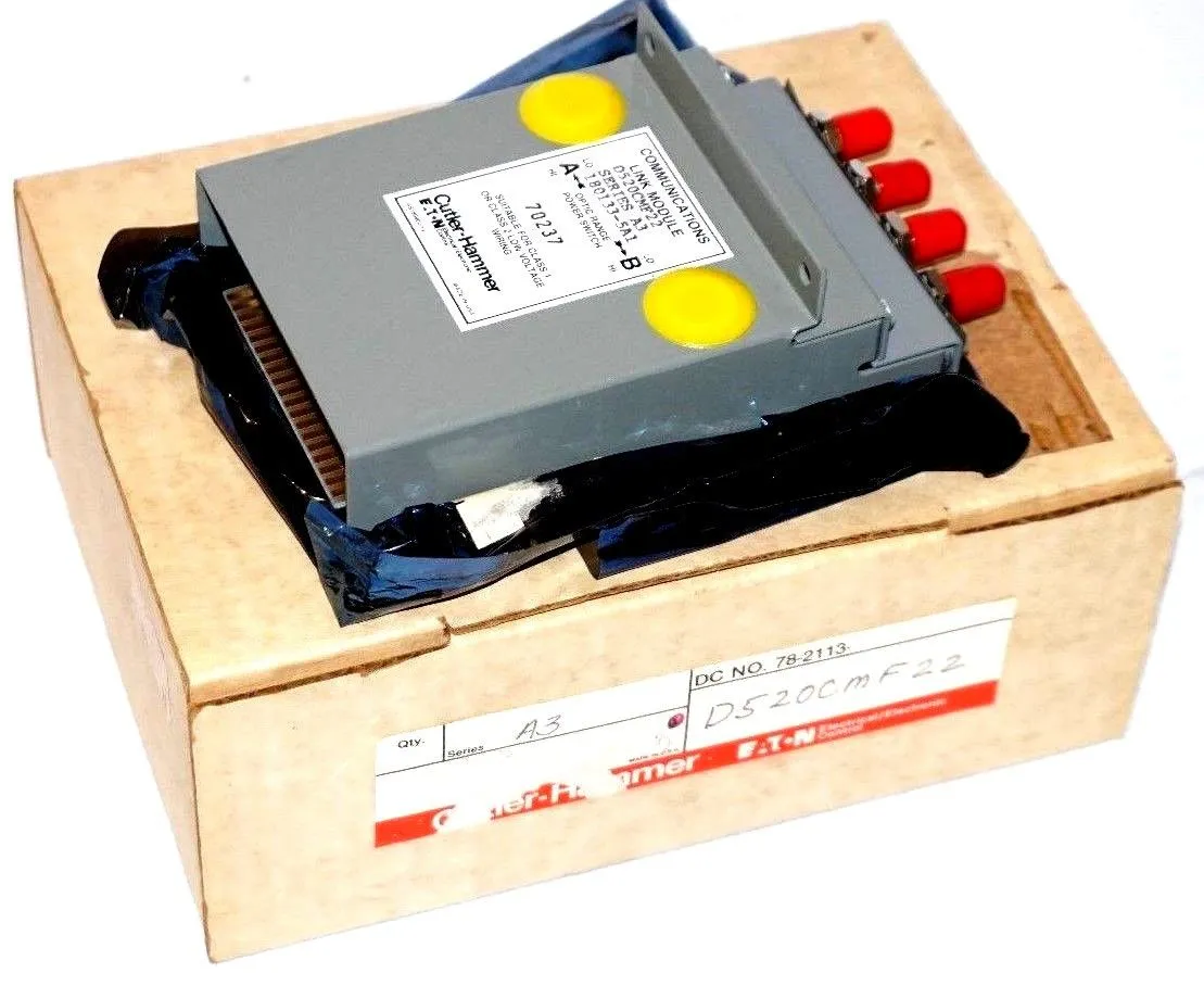 NEW CUTLER HAMMER D520CMF22 COMMUNICATION LINK MODULE SER. A3