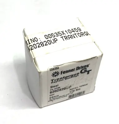 NEW FENNER DRIVES TRANTORQUE GT KEYLESS BUSHING 24MM SIZE 170NM