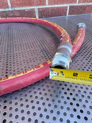 USED BIOFLEX RC 98" AFLEX HOSE W/ 1" SANITARY FITTING TO NPT