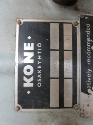 Kone Gear Reducer HHV318 , E-100