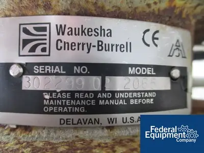 USED Waukesha Cherry-Burrell 3" X 2" WAUKESHA CENTRIFUGAL PUMP, S/S, 10 HP