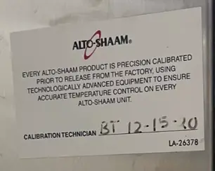 185-0152 Alto-Shaam Electric Countertop 6 Pan Half Size Combi Oven