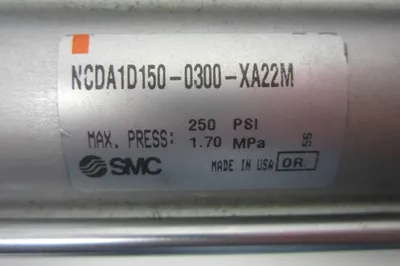 USED SMC NCDA1D150-0300-XA22M AIR CYLINDER NCDA1D1500300XA22M