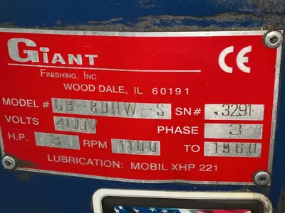 Used GIANT GB8DHWS Vibratory Machines Ohio US | HGR 24 #1545307