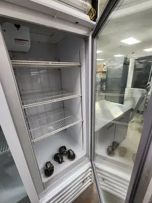 Used Beverage Air Used Beverage-air CFG74-5 Glass Swing Door Reach-In Merchandiser Freezer Display Freezers Illinois US | Falcon Restaurant Supply #1376660