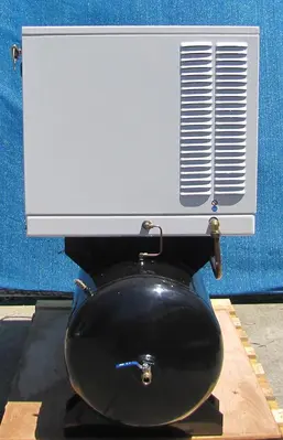 Used GARDNER DENVER HER7F-8 Tank Mounted Air Compressors California US | Bay Line Tool #1316245