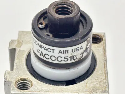 ASFH118X12, ACCC516 | Compact Air ASFH118X12 Pneumatic Cylinder 1-1/8" Bore 1/2" Stroke w/ ACCC516 - Used