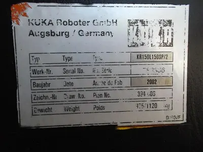 Robot, Kuka, Model KR150, Industrial, Heavy Duty, 6-Axes (2) #S740242