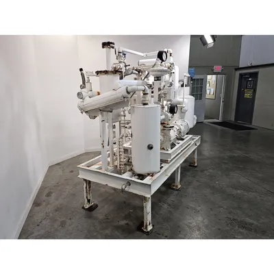 Used 7.5HP Intervac Industrial Vacuum Pump Package