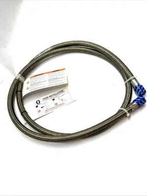 USED GRACO 10′ PTFE BRAIDED HOSE 4000 PSI