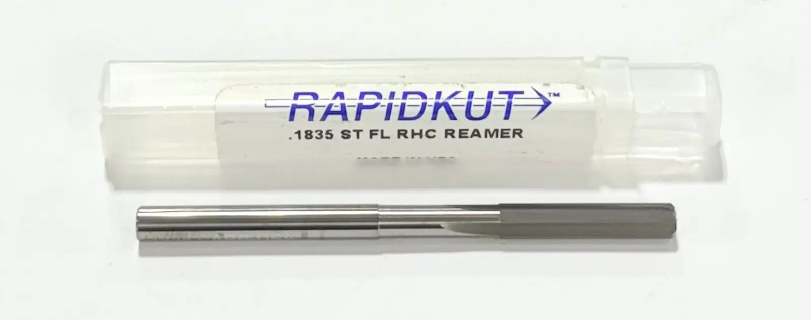 RapidKut .1835" Solid Carbide Chucking Reamer Straight Flute